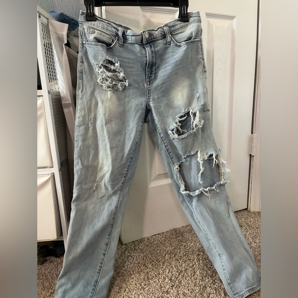 Ripped Light Blue Jeans